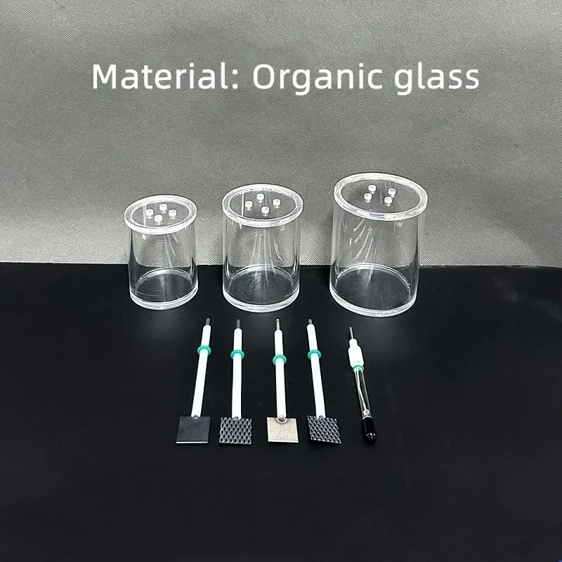 Organic Glass Unsealed Electrolytic Cell, Ruthenium / Tantalum /tin Antimony Electrode.