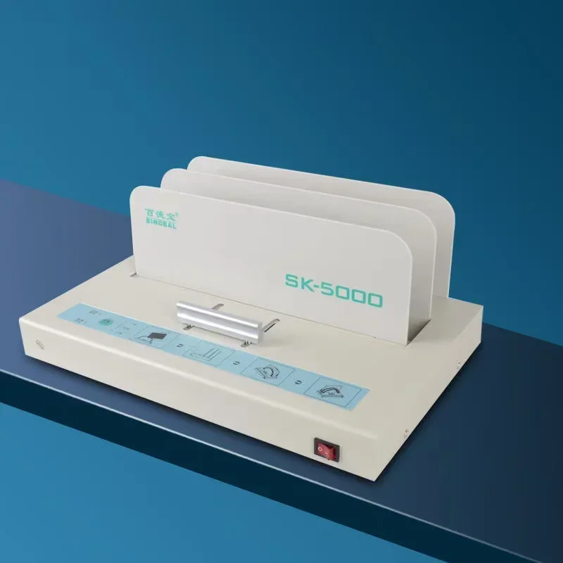 Hot Melt Binding Machine SK-5000 Small Glue Binding Machine Office Voucher Sealing and Binding Machine