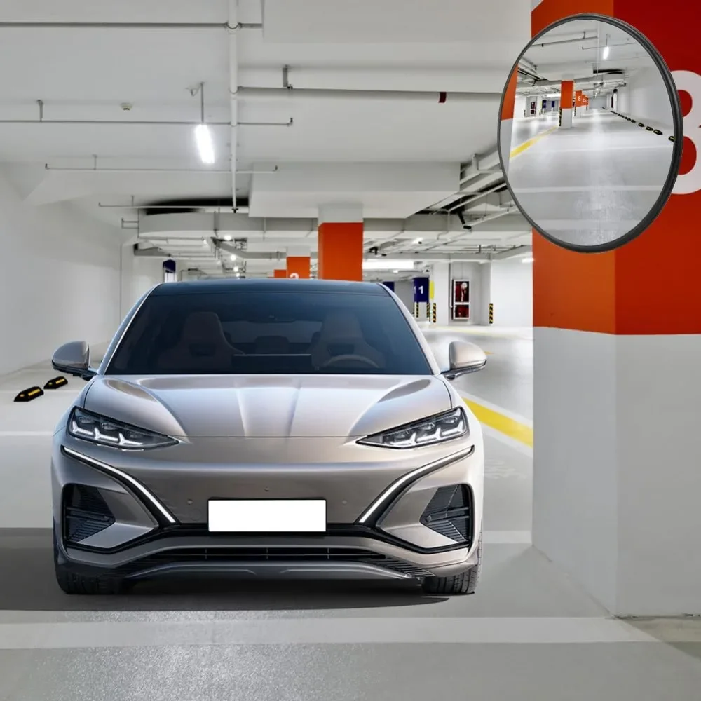 Konvexer Sicherheitsspiegel, Verstellbarer Weitwinkel-Innensicherheitsspiegel, für Lager, Büro, Parkgarage und Verkehrssicherheit – Detail 5