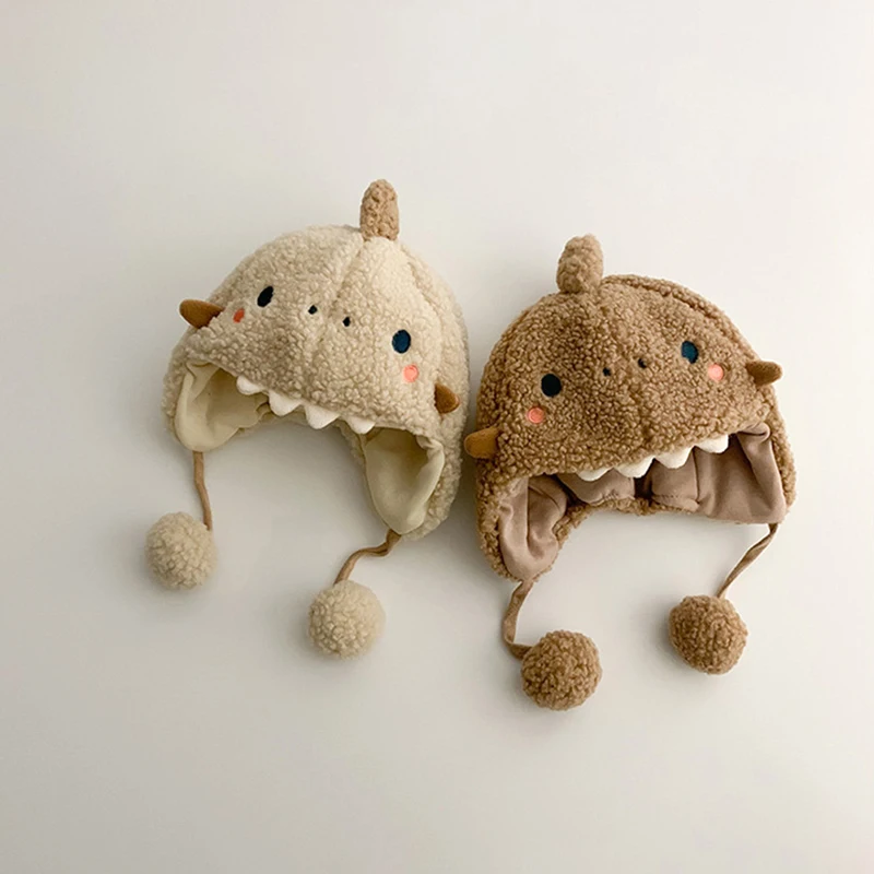 การ์ตูนเด็กตุ๊กตาป้องกันหูหมวก Anti-Cold เด็กวัยหัดเดิน Earmuffs หมวก Windproof WARM เด็กหมวก Bonnet หมวกฤดูหนาว 1-2Year