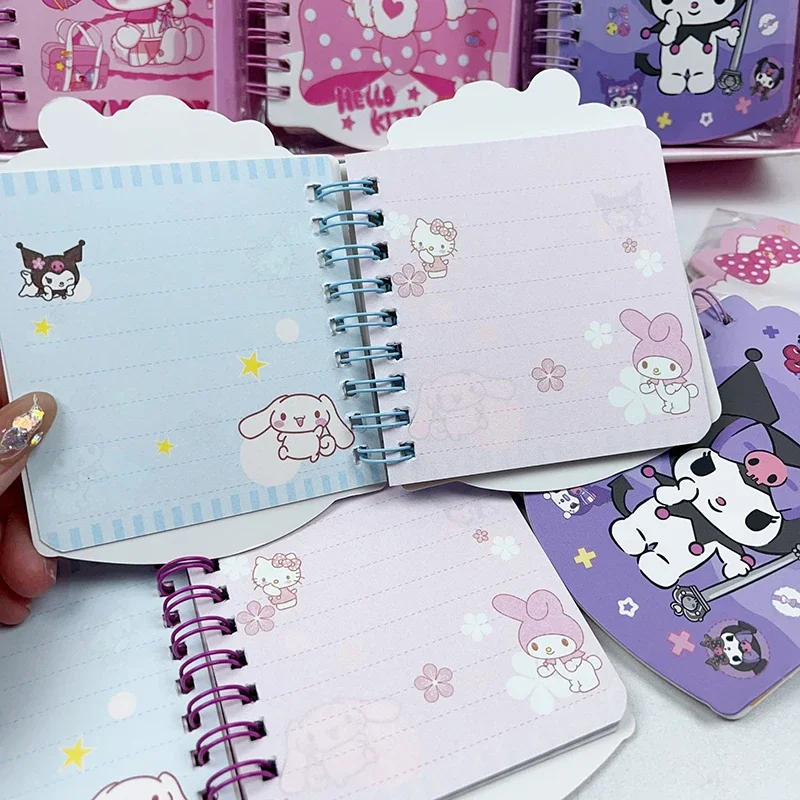 15/30pcs Sanrio Cute Notebook HelloKitty Kuromi HANGYODON Melody Daily Weekly Planner notepad Stationery student School Supplies