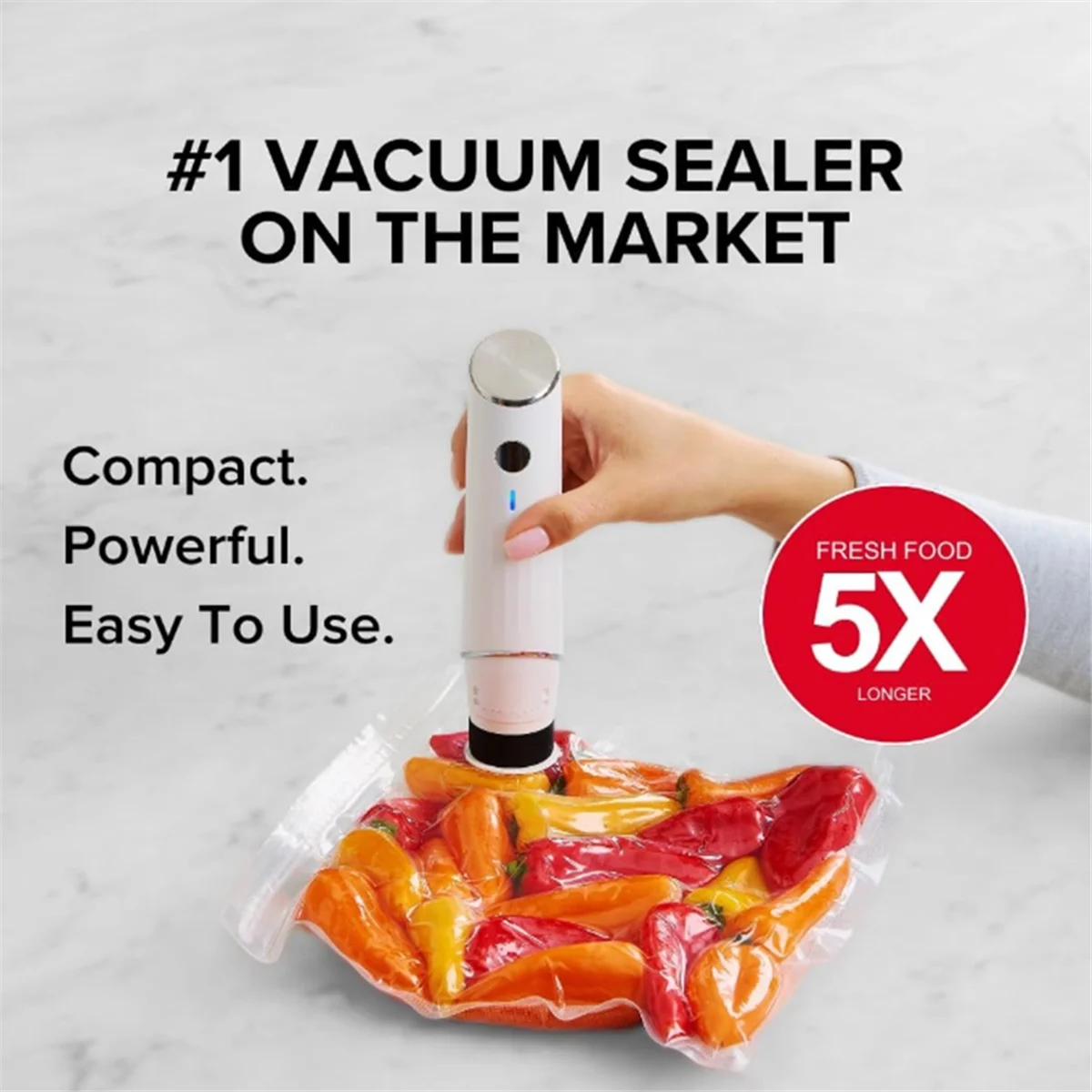 

Popular_1SET Compact Vacuum Sealer for Food Powerful Handheld Vacuum Sealer