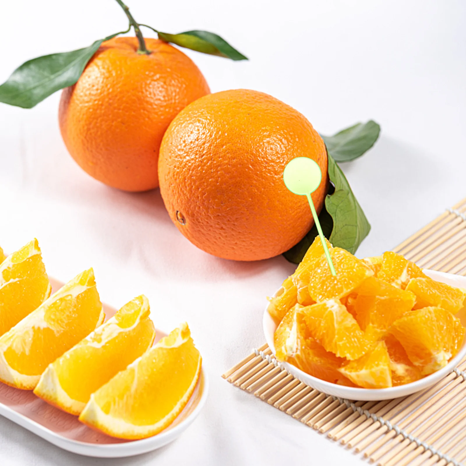 

100Pcs Plastic Fruit Forks Colorful Cocktail Picks Creative Decors for Parties Restaurants Cocktail Fruit Picks