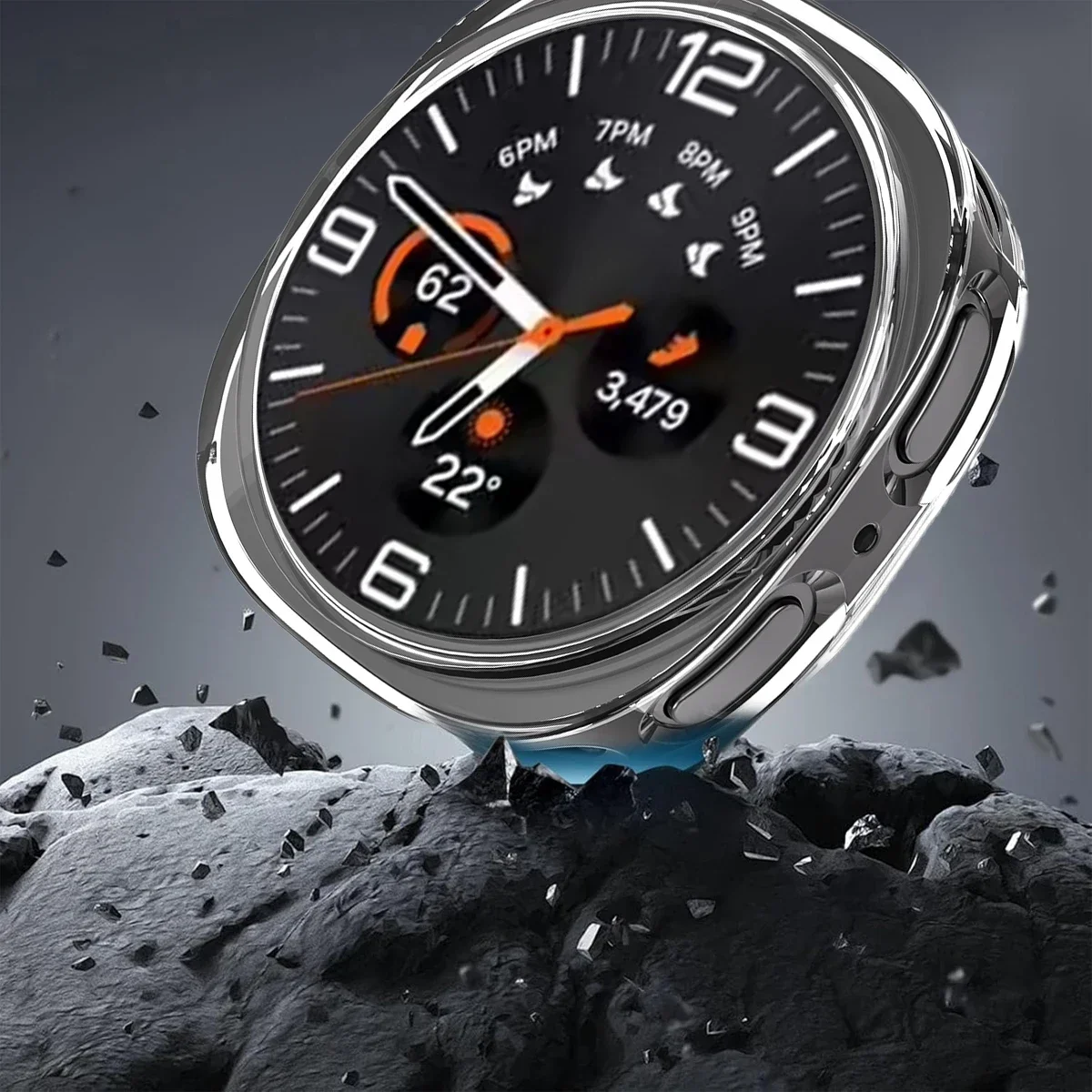 حافظة صلبة لهاتف سامسونج جالاكسي ساعة 8 غطاء كلاسيكي غير لامع واقي لساعة جالاكسي 8 40 مللي متر 44 مللي متر ملحقات شل مجوفة