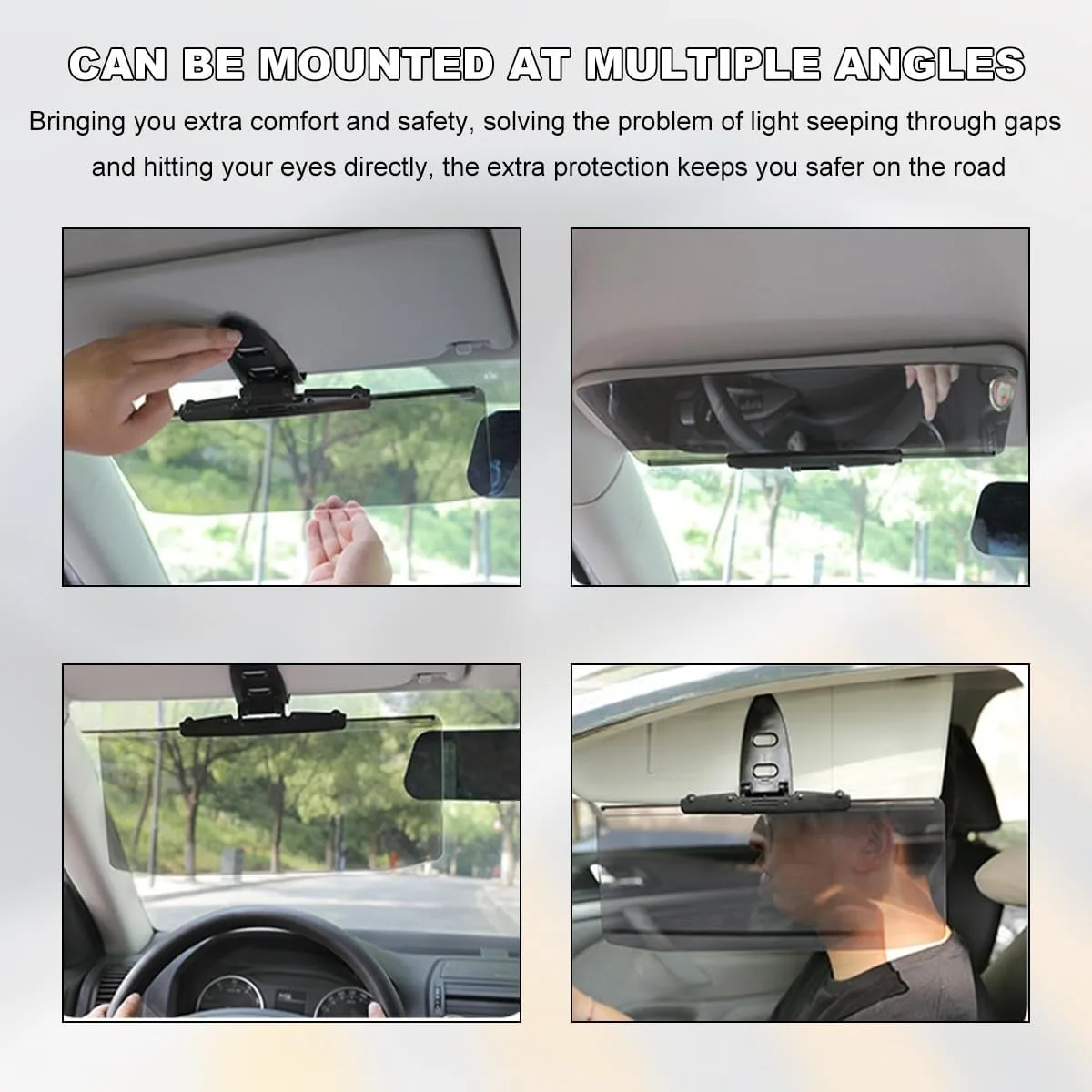 Safety Driving Day and Night Sun protection Anti-Dazzle Car Sun Visor Sun Shade UV Blocking Blocker Polarized Sunshade HD Vision