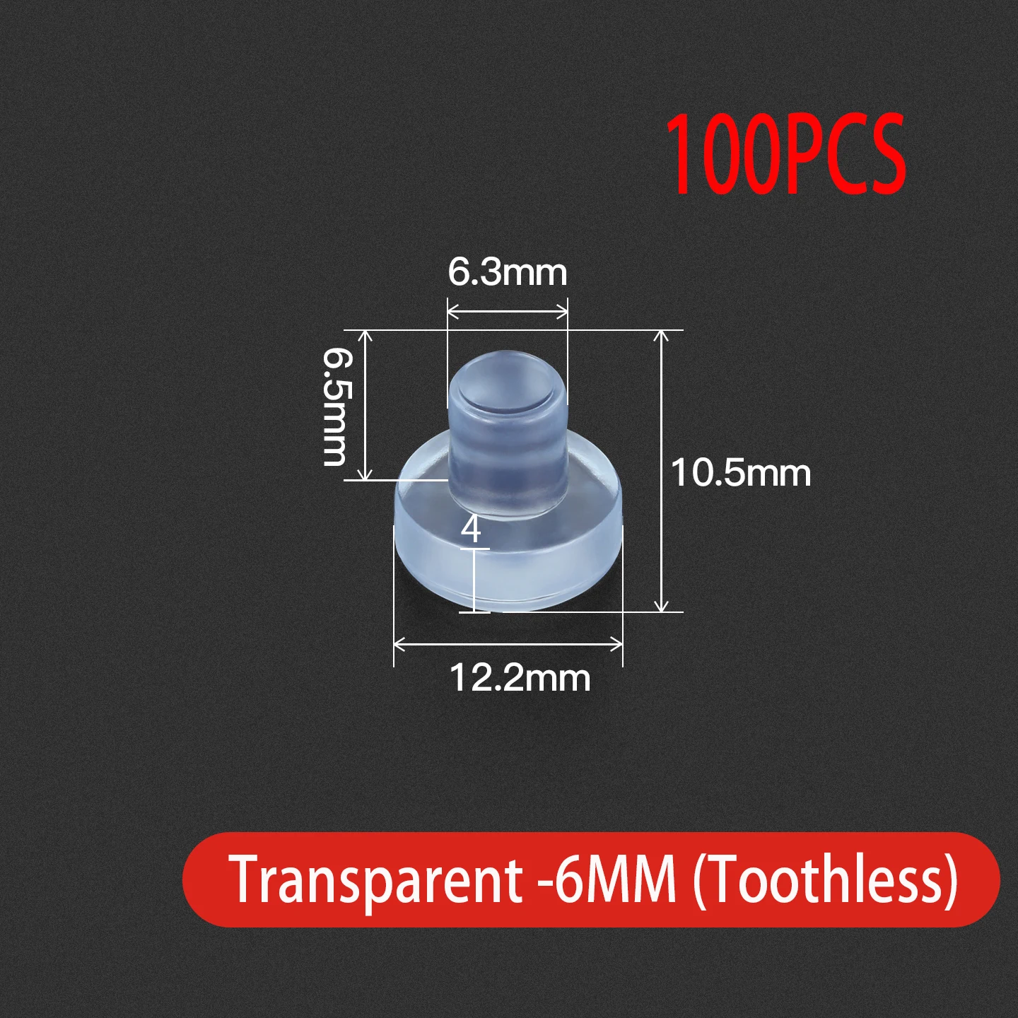 Variant: 6MM(Toothless)100pcs