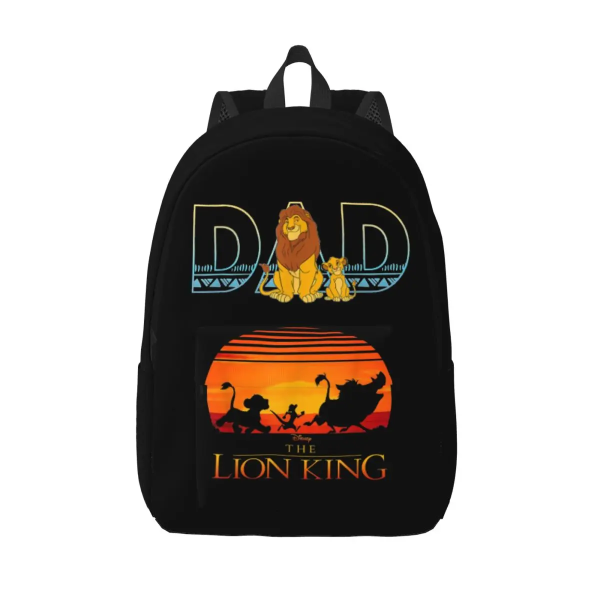 

The Lion King Dad Cool Backpack Lightweight High School Business Cartoon Daypack for Men Women Laptop Shoulder Bag