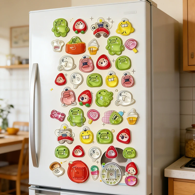 Pegatinas 3D en relieve, pegatinas de dibujos animados, pegatinas bonitas, regalos, pegatinas DIY para fundas de teléfono, estética, pegatinas de bombones, pegatinas de gotas