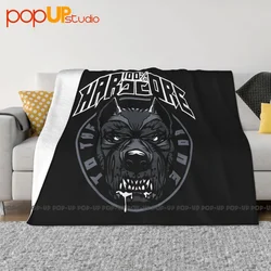 Manta de forro polar de Coral para sofá, cobertor de tela suave y esponjosa, diseño de perro a los huesos del Gabber Techno, 100