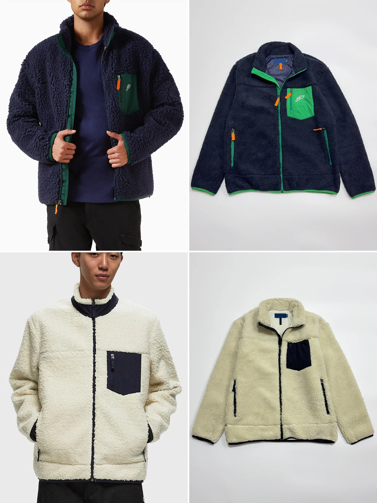 

Мужская утепленная толстовка на молнии из овечьего вельвета, верхняя одежда, приталенный крой, длинный рукав, воротник Cleanfit, повседневный молодежный стиль