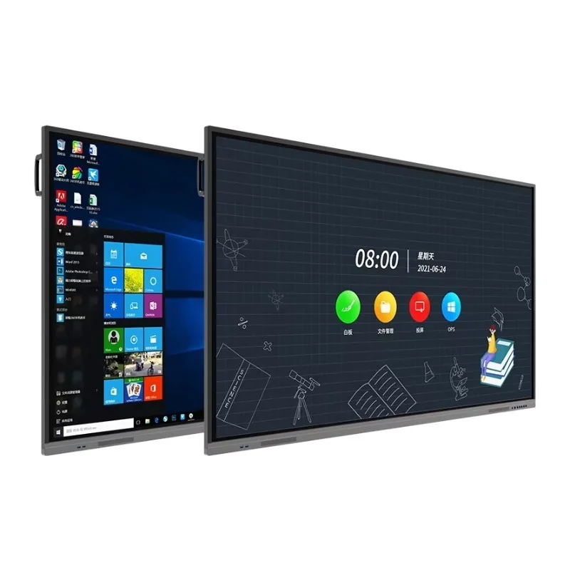 

65-дюймовая интерактивная панель 4K на Android 12: Смарт-доска с сенсорным экраном от производителя