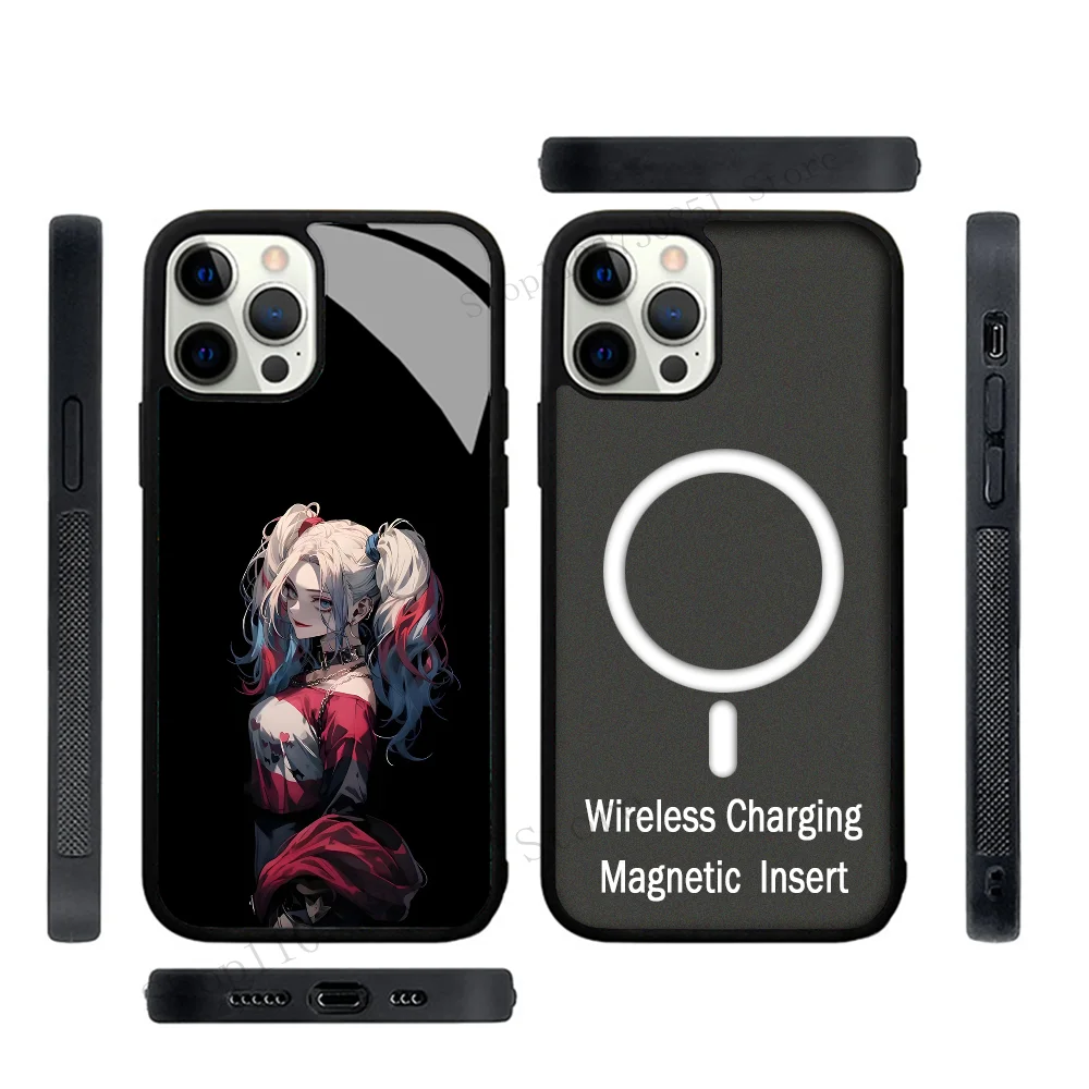 Harley Quinn Phone Case Strong Magnetic For IPhone 15 14 13 Pro Max 11 12 Mini Alex Mirror For Magsafe