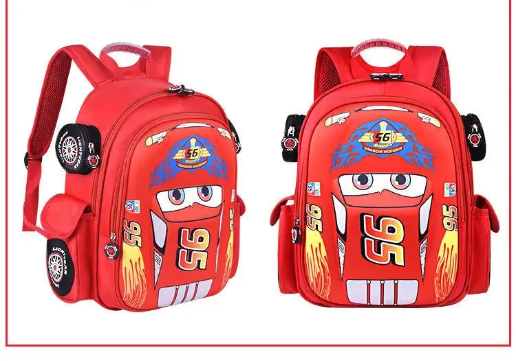 Disney Car Children's Bag Kindergarten Boy Safety Backpack Primary School Students 3-12 Years Old Kindergarten Cartoon Backpack image 4