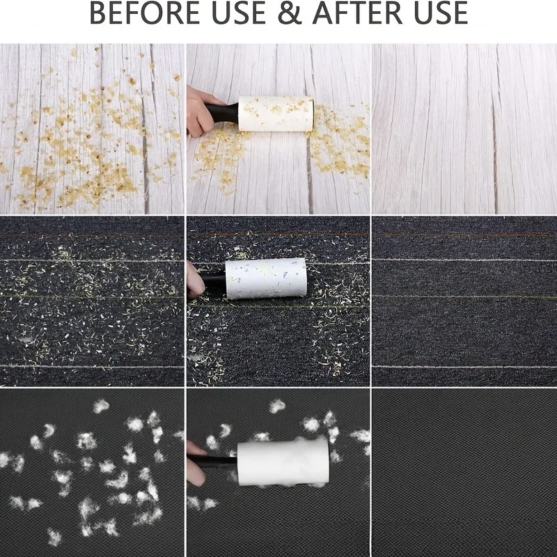 Pet Hair Remover Lint Roller | Extra Sticky for Clothes, Furniture, and Carpet - Easily Removes Dog and Cat Hair | Made of Plast