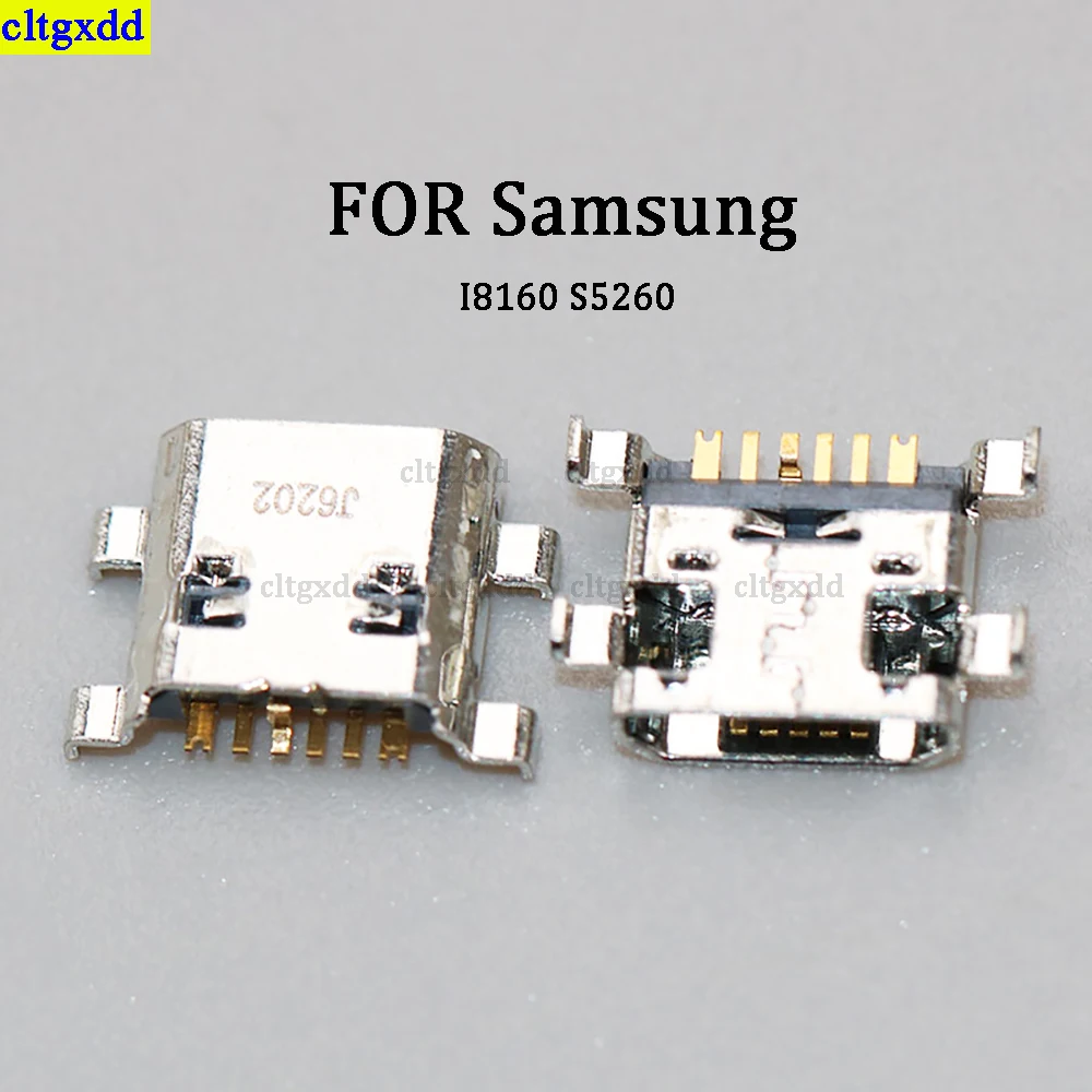 

Cltgxdd 5piece/batch suitable for Samsung I8160 S5260 USB micro charging port connector 6-pin charging socket plug base