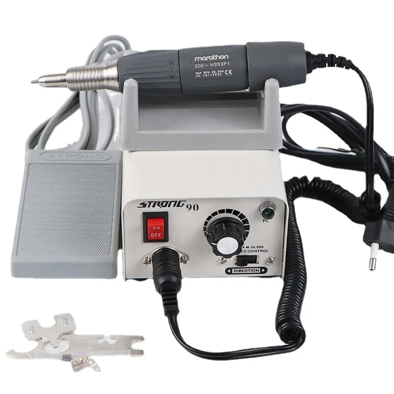 Strong90/102L Brushless Engraving Drill Machine Micromotor with 2.35mm Chuck 35000rpm