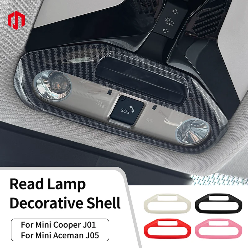 

Front Reading Light Decorative Sticker Shell For Mini Cooper E/SE J01 EV J05 Aceman 2024 2025 Car Styling Interior Accessories