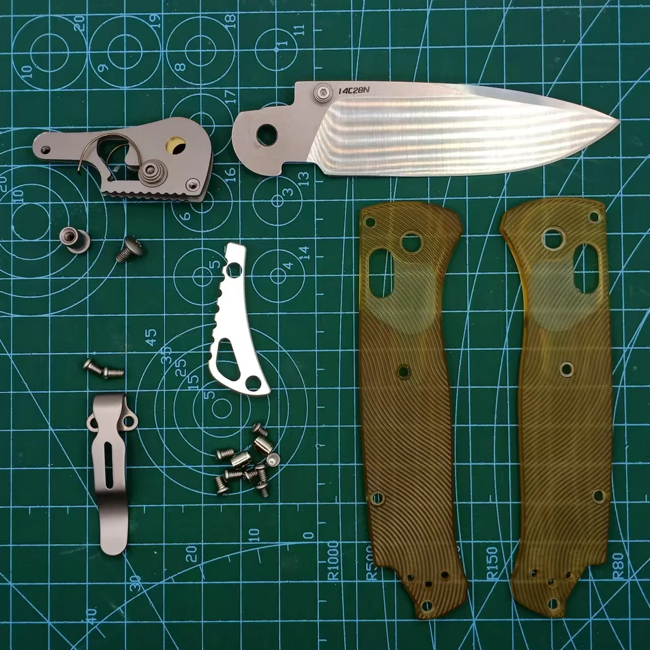 1 комплект весов ULTEM PEI с ручкой для ножей Benchmade Bugout 535 (включая лезвие)