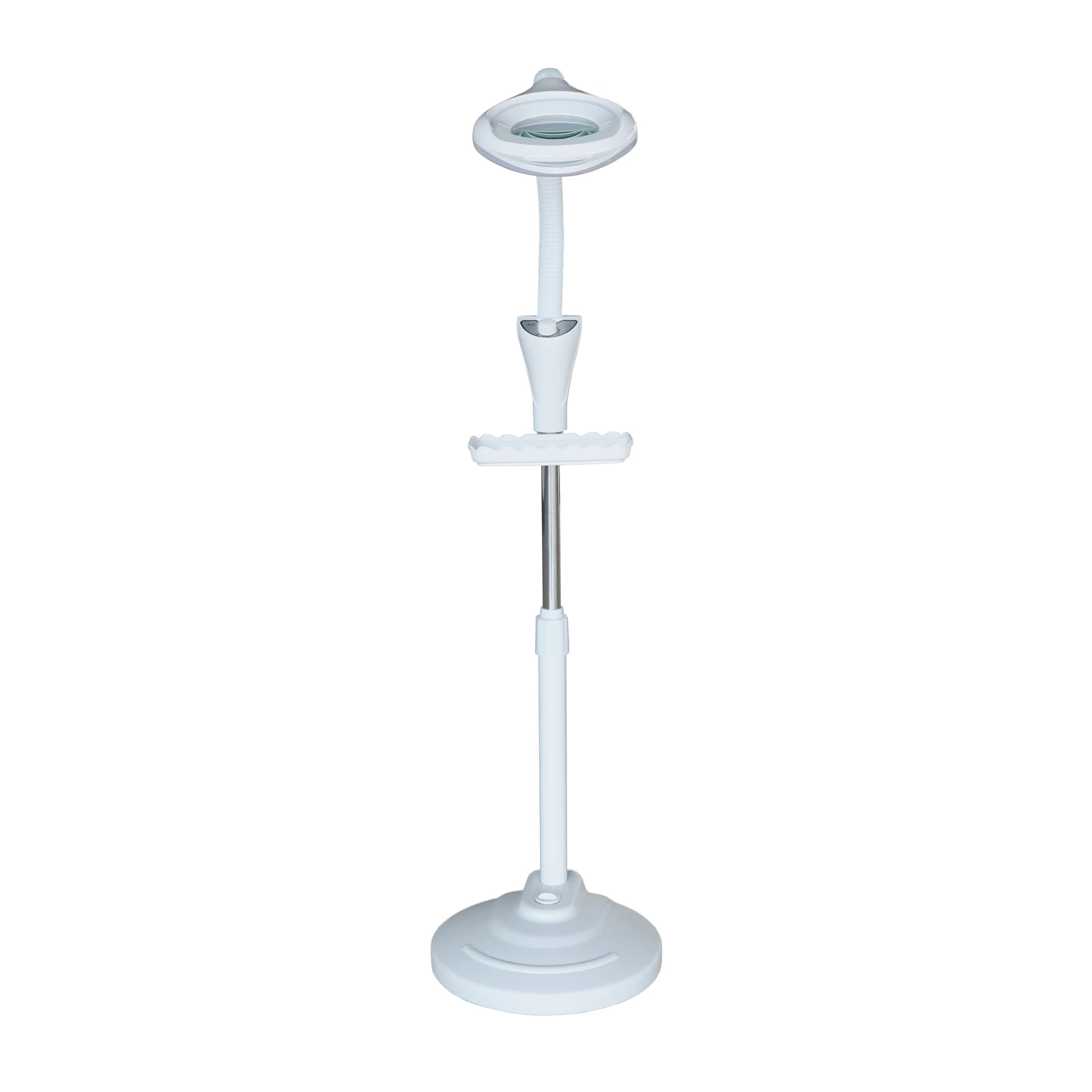 16X Magnifying Floor Lamp with LED Light Adjustable Stand for Tattoo Artists Beauty Salon Hobby Craft Work
