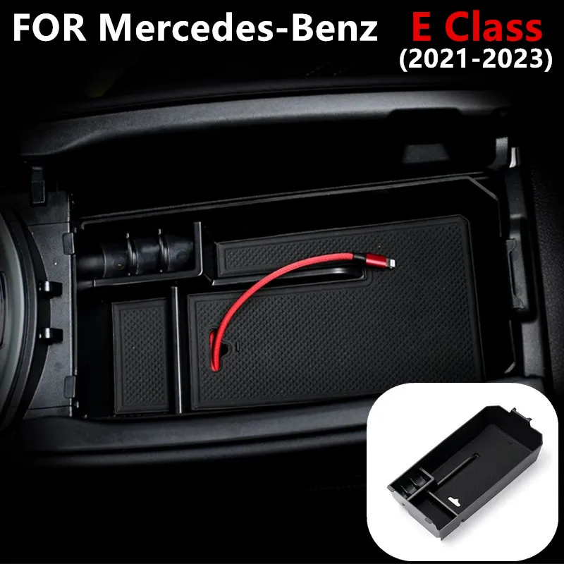 

Car Center Armrest Box Storage Box Storage Organizer Car Storage Boxes For Mercedes-Benz E Class 2021-2023 W213 Auto Accessories