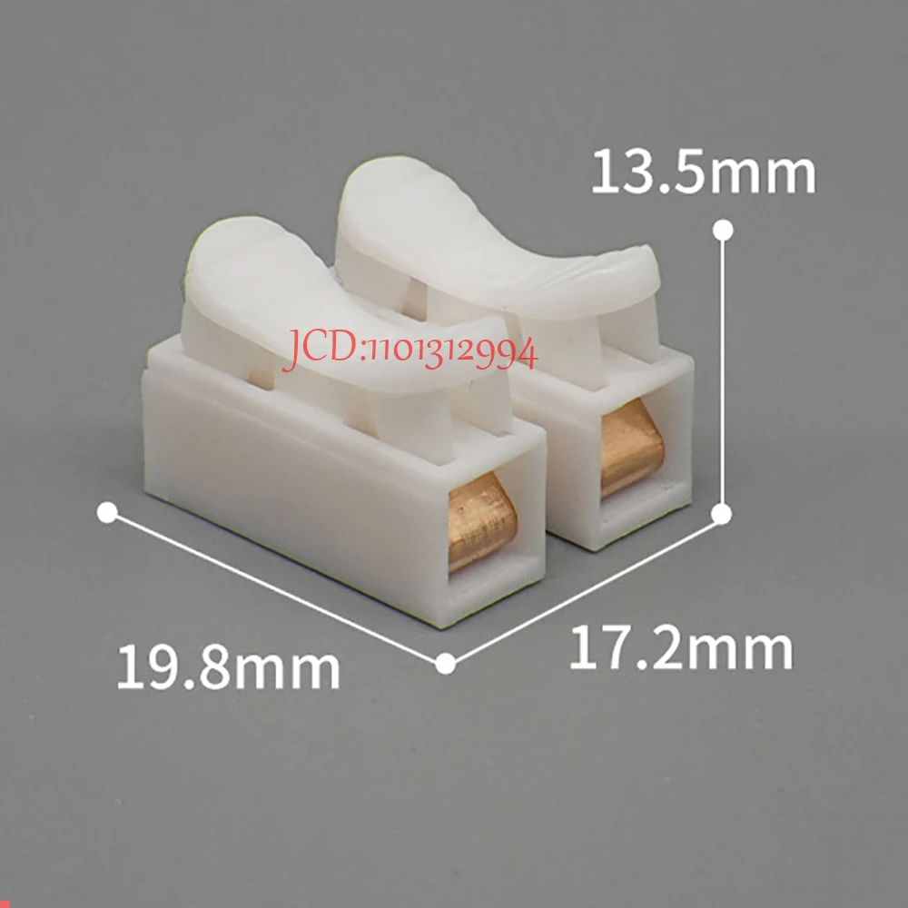 10PCS CH-2/CH-3 Quick Wire Terminal 2/3 Pins Electrical Cable Connectors Self Lock Push In Fast Block Splice Cable Line Clamp