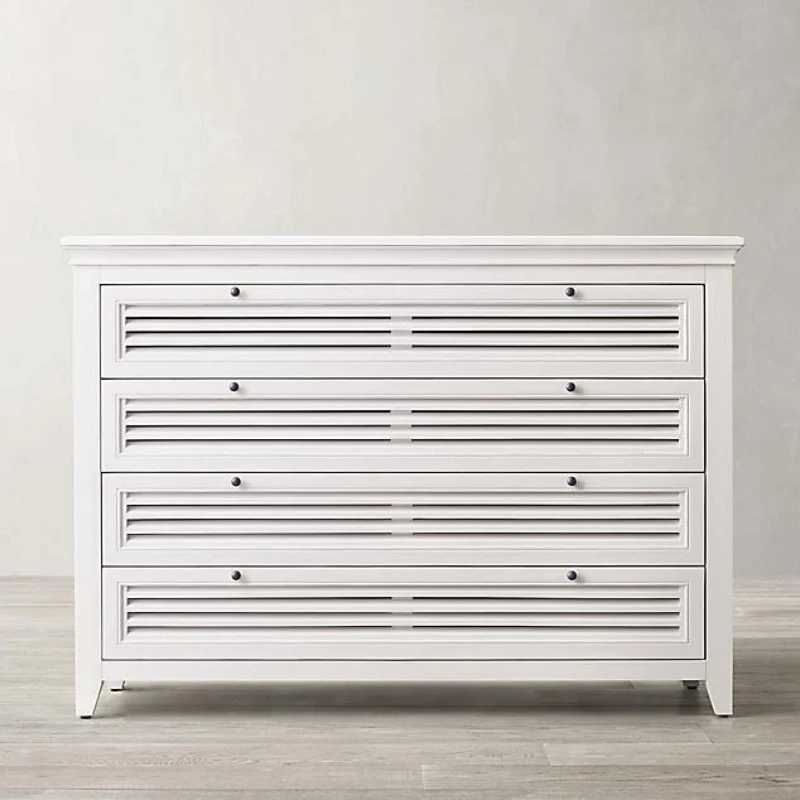

Furniture Italian simple solid wood chest French country retro wardrobe Nordic style solid wood cabinet