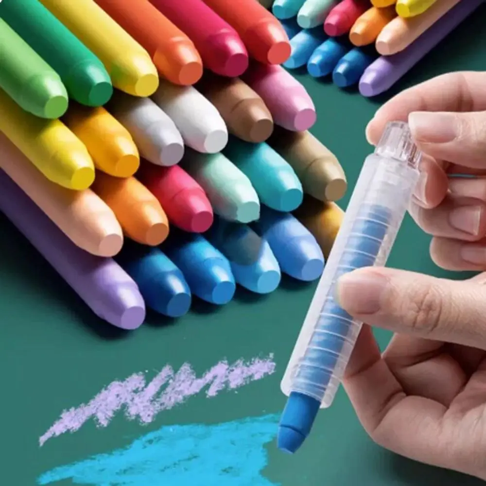 Bolígrafos de tiza sin polvo, pizarra sólida no tóxica, bolígrafos de dibujo, marcador de tiza para profesores de escuela, suministros de oficina, 4/6/12 Uds.