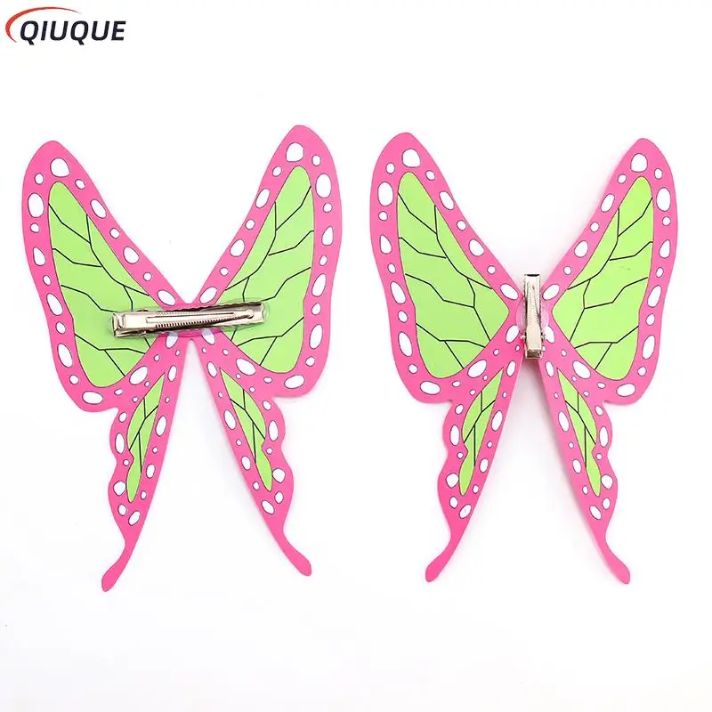 Anime Cosplay Hairpins Kochou Shinobu Tsuyuri Kanawo Butterfly Headwear Cosplay Accessories Props