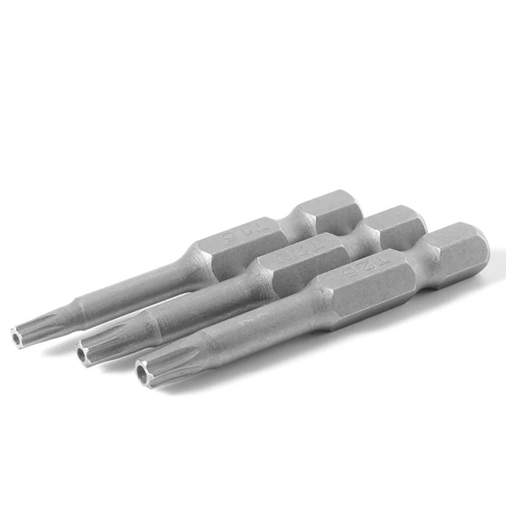 

12Pcs Hollow Plum Screwdriver Bit S2 Alloy Steel Durable 12 Sizes Head Electric Hand Drill Batch Driver Handle Batch