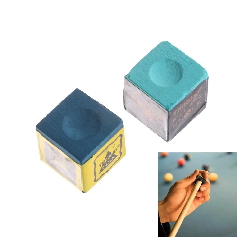 Square Calcium Carbonate Green Dry Billiards Accessories No-slip Billiard Chalk Pool Cue Chalk Tip Chalks Snooker Cue Chalk