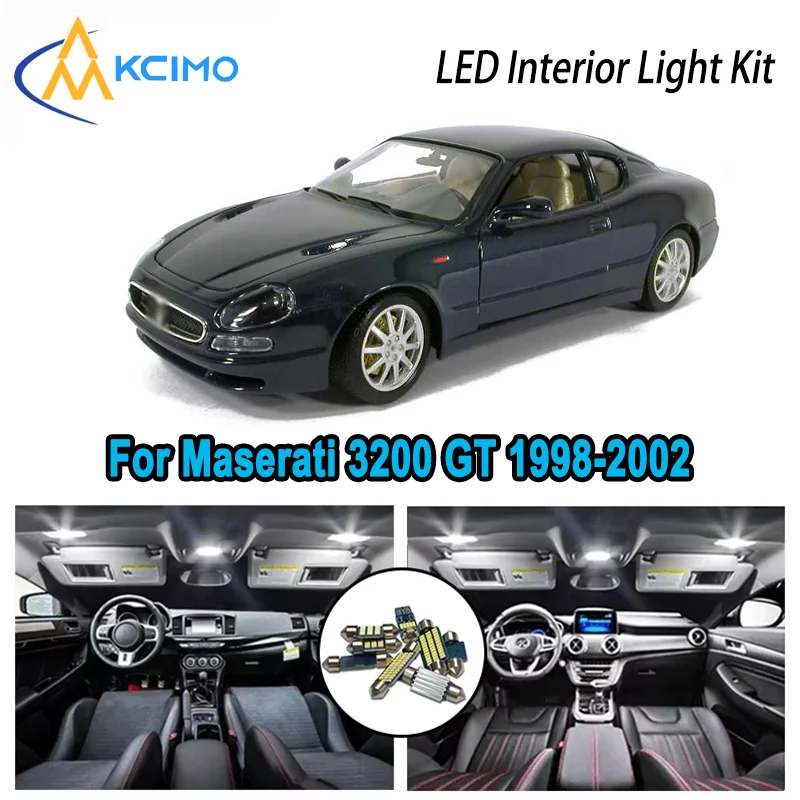 

For Maserati 3200 GT 1998-2002 1999 2000 2001 Premium Bright LED Interior Dome Map Trunk Light Kit Car Led Lamps Canbus No Error