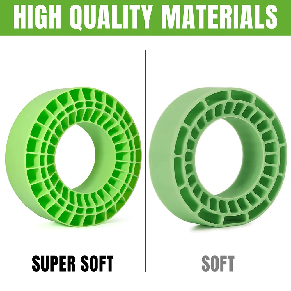 9IMOD 4pcs Silicone Rubber Inserts 2.2" Tires Super Soft Wheel Tires 123*45MM For 1/7 1/8 1/10 Remote Control Climbing Car