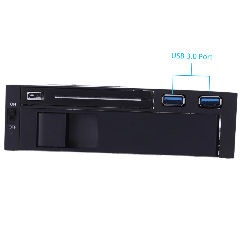 محطة إرساء محرك الأقراص الصلبة Dual Bay 3.5 بوصة + 2.5 بوصة SATA III HDD وSSD صينية العلبة الداخلية لرف الهاتف المحمول مع منفذ USB 3.0