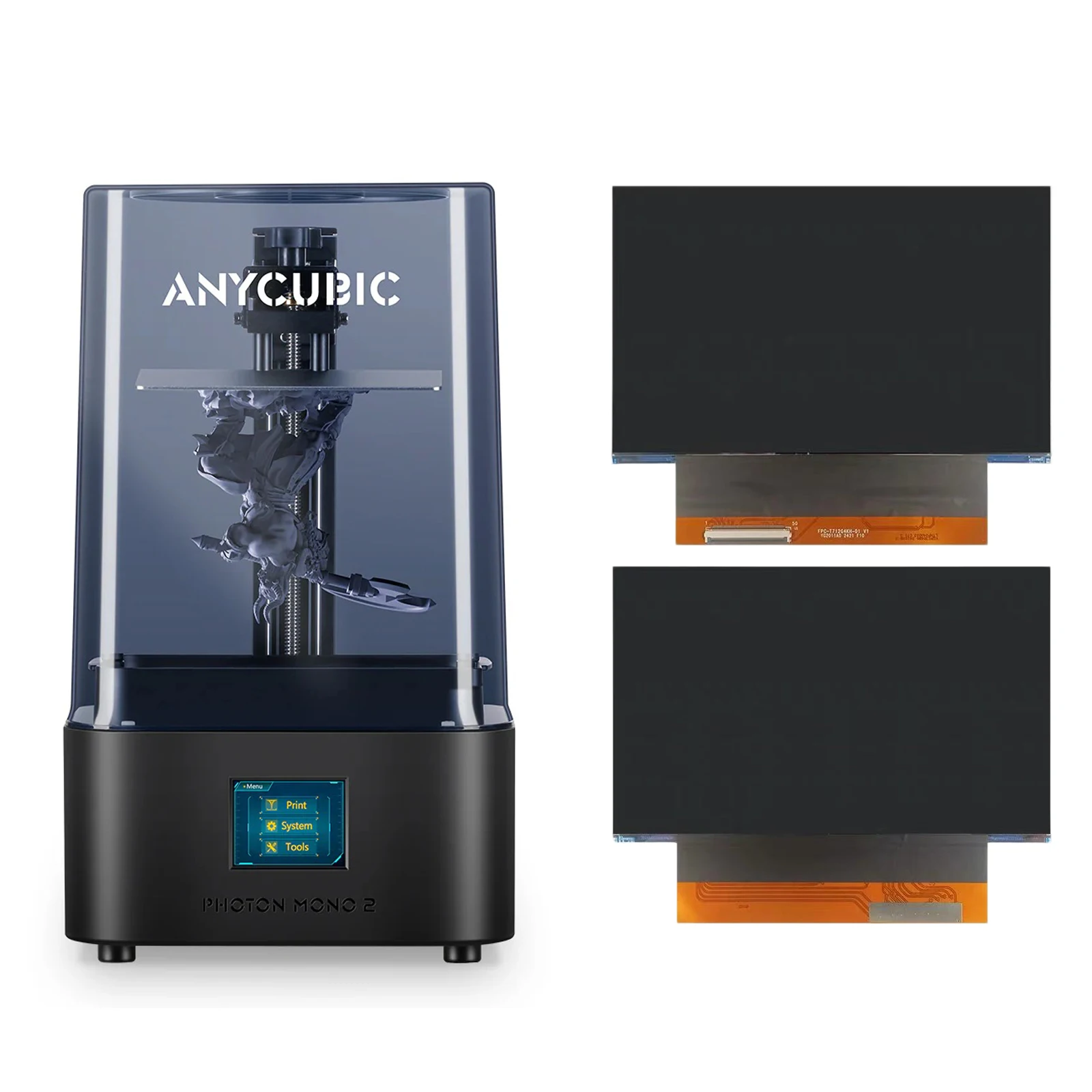 For Anycubic Mono 2 LCD display Screen 6.6inch monochrome screen Replacement