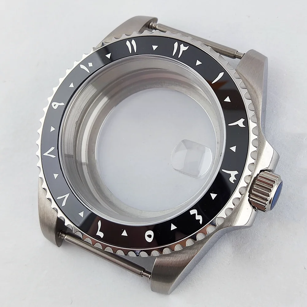 

Корпус NH35, корпус с арабским безелем, водонепроницаемый корпус из сапфирового стекла, подходит для корпуса с циферблатом 28,5 мм, роскошный мужской корпус для часов 40 мм