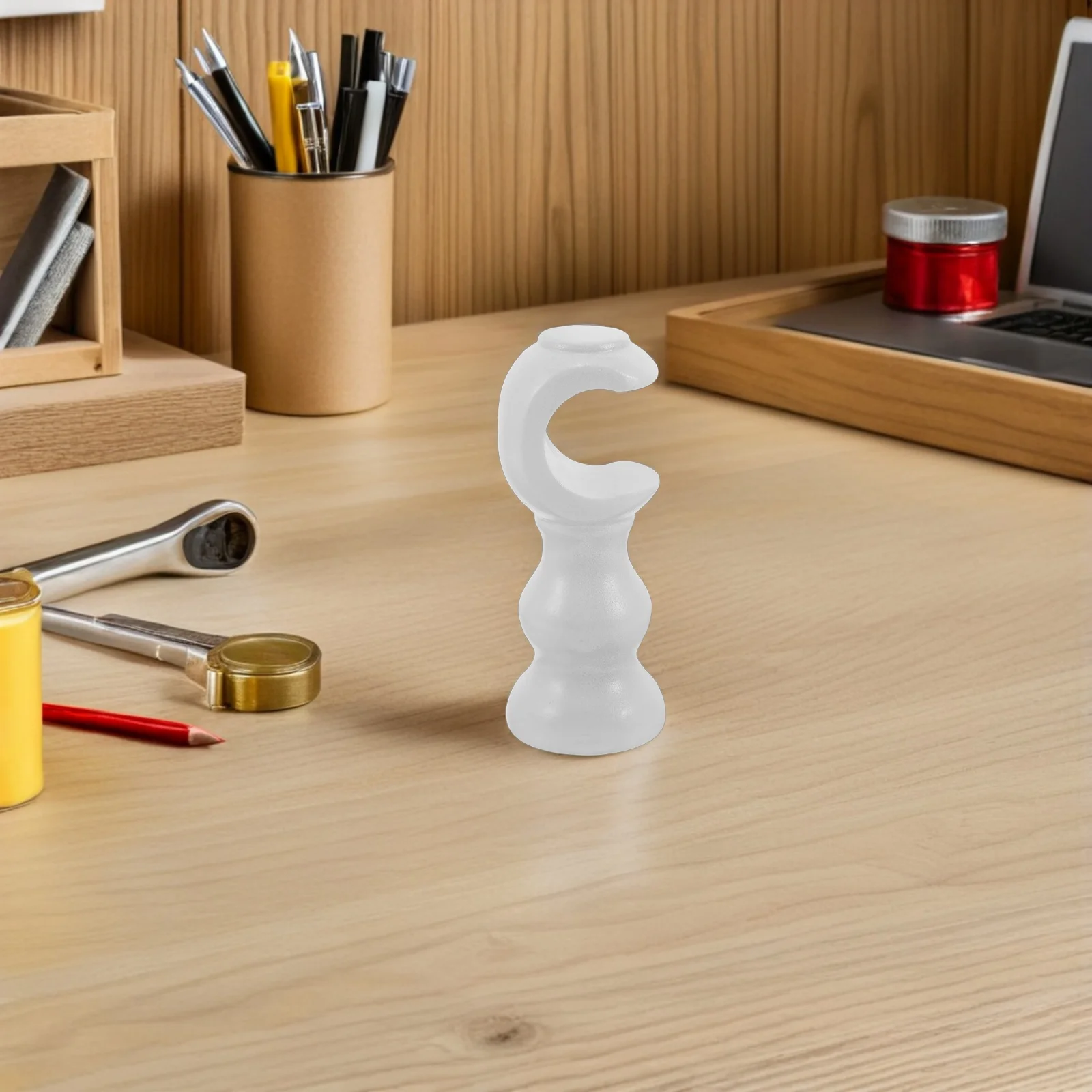 

2Pcs Solid Wood Curtain Rod Holders Sturdy Support Smooth Craftsmanship Versatile Use for Various Window Setups