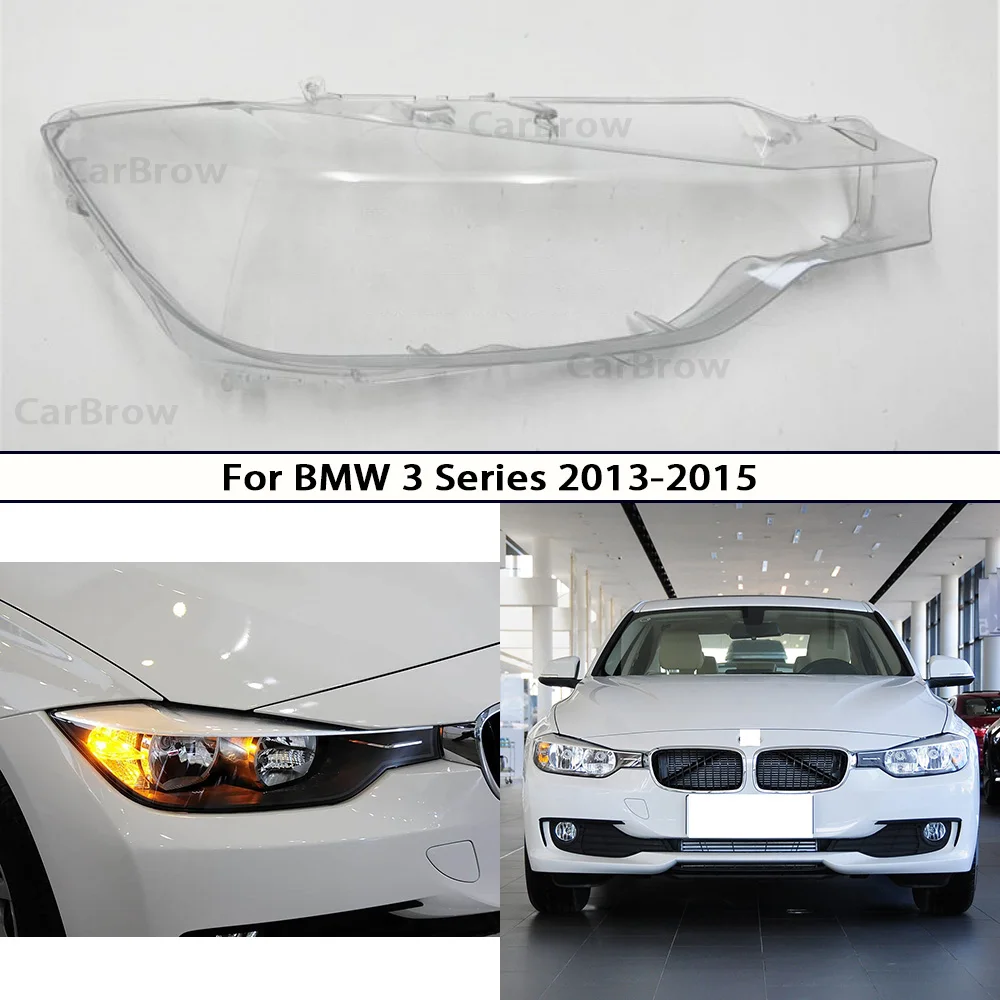 

Левый и правый абажур для фары, замена оригинальных линз, 2 шт. для BMW 3 серии 320 328 316 2013-2015, крышка фары, маска корпуса лампы