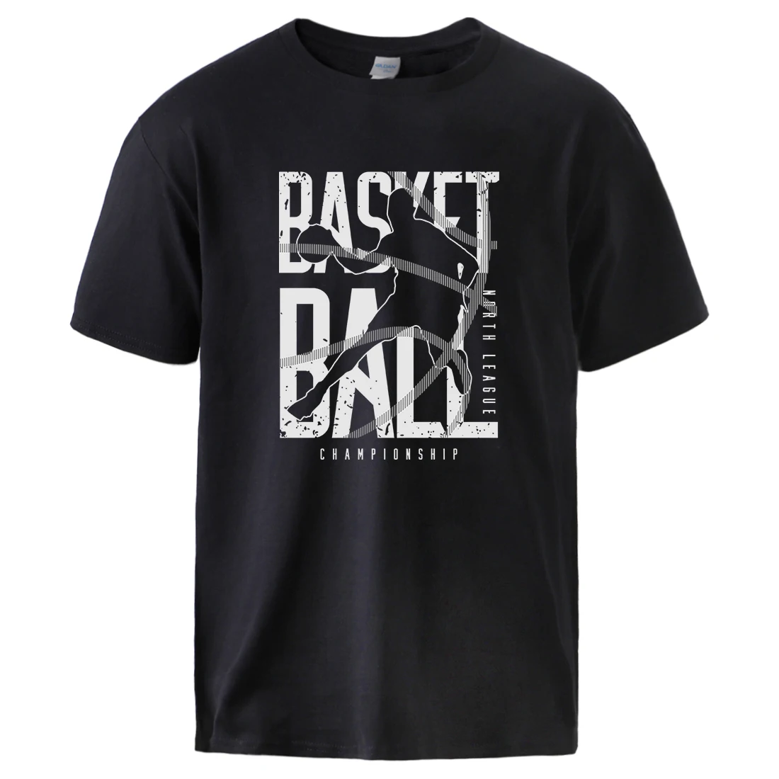 Play Basketball Hard Printing Men'S T-Shirt Cotton Soft Breathable Tee Shirt Casual Cool Novelty Clothed Basic All Match Tshirt