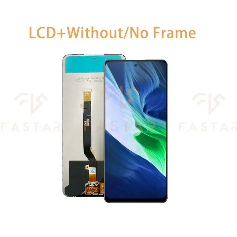 6.95 "przetestowane dla Infinix Note 10 11S X693 wyświetlacz LCD ekran dotykowy Digitizer zgromadzenie Note 10 wymiana LCD X697 X698 LCD