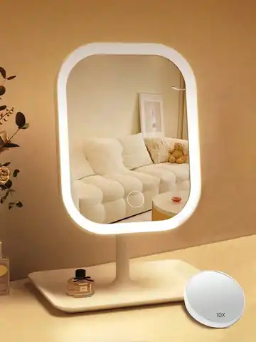 KTM Husqvarna Honda Suzuki Yamaha GasGas Beta Sherco 미러 핸드 가드 마운트 백미러 용 범용 퀵 플립 미러 9 화장대 거울 3색 조명 LED 메이크업 거울(10X 거울 포함) 터치식 화장 거울 여성 침실 드레싱 거울