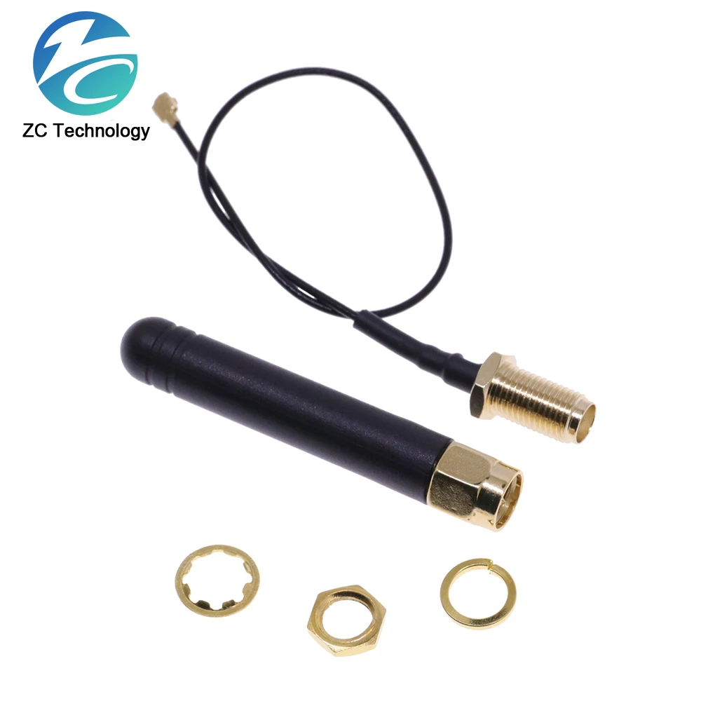 868MHz Antenna Lora Lorawan pbx 5dbi SMA Male Connector GSM 868 IOT antena antenne waterproof RP-SMA/u.FL Pigtail Cable