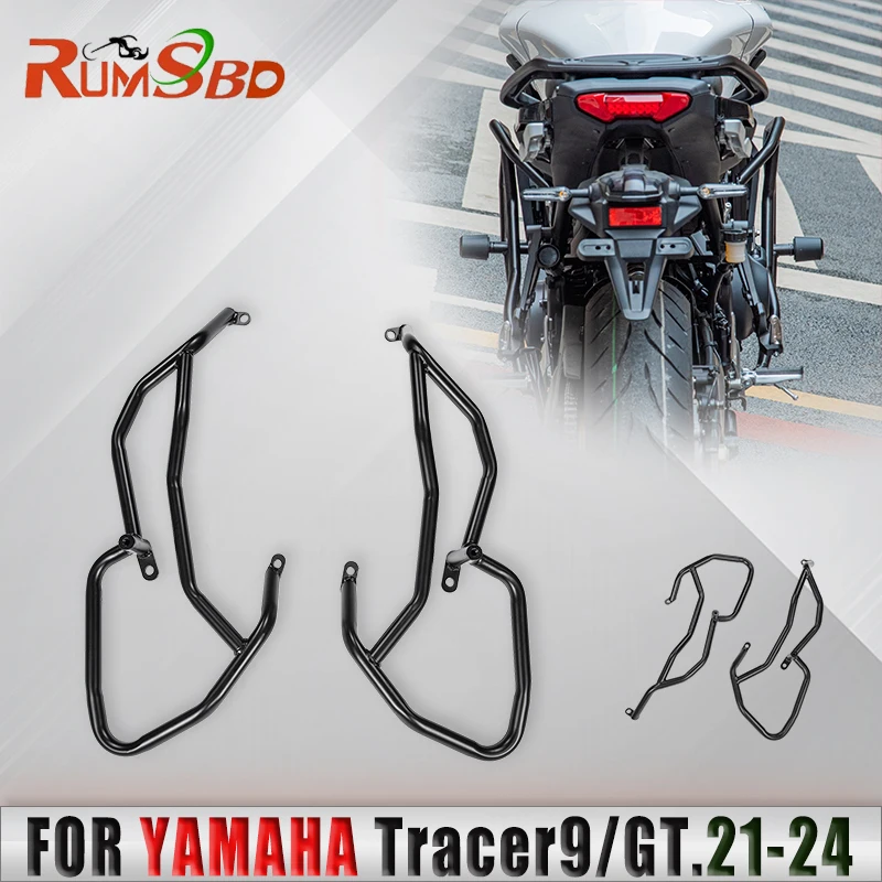 

Crash Bar Engine Side Guard Bumper Upper Frame Slider Falling Protector For Yamaha Tracer 9 GT 2021 2022 2023 2024