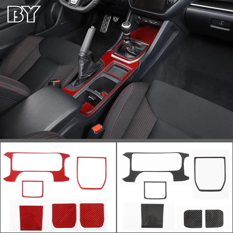 Car Gear Shift Box Central Control Panel Cover Sticker Trim Strip Garnish For Subaru WRX/ WRX STI 2021-2023 Car Accessories