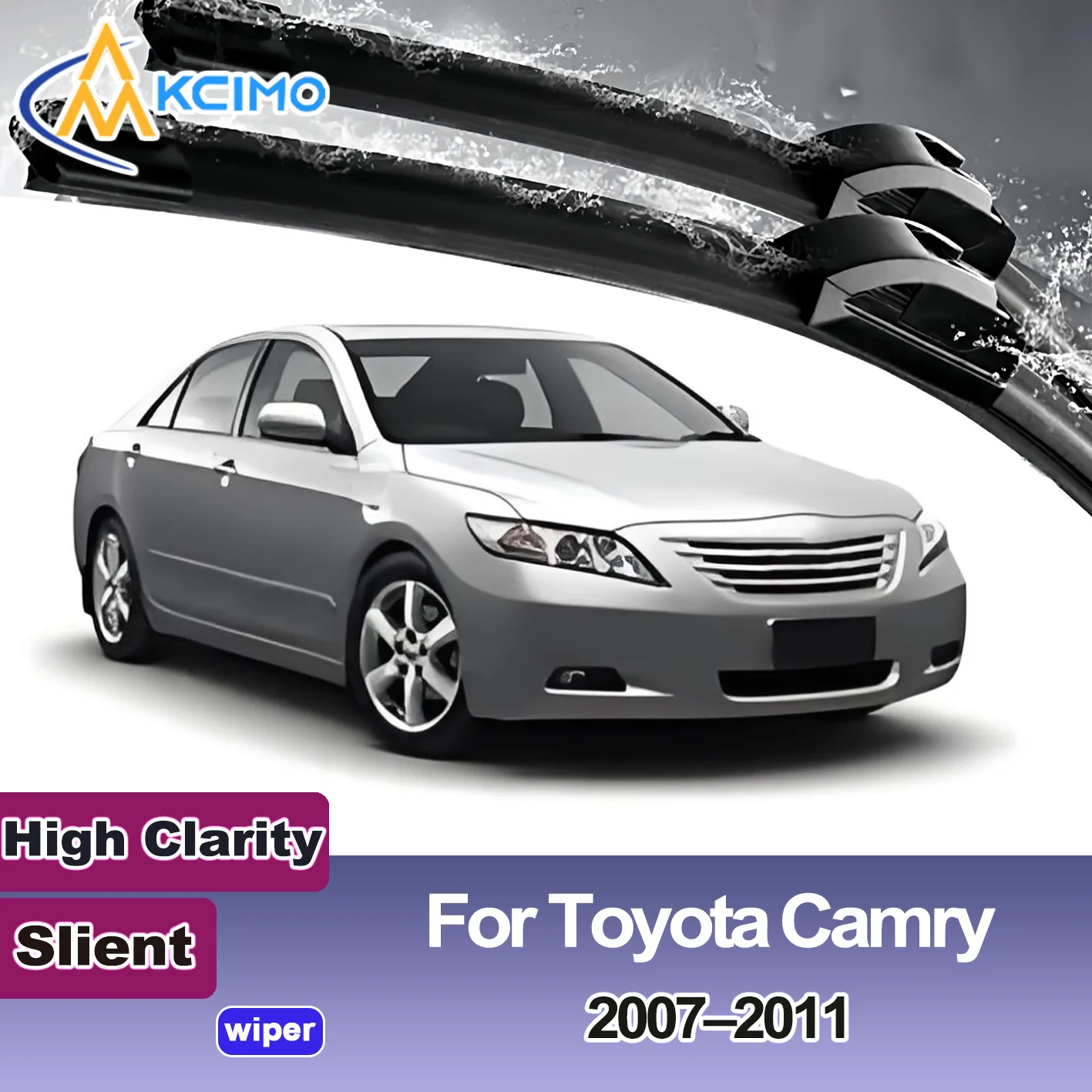

KCIMO 2PCS New Front Windshield Wiper Blade for Toyota Camry XV40 2007-2011 Daihatsu Altis (Japan) Front Windshield Auto Wipers
