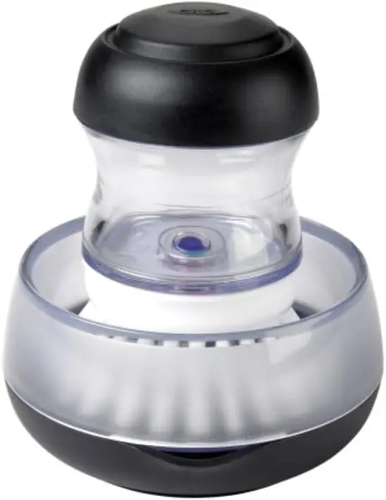 

Soap Dispensing Palm Brush Storage Set for Kitchen and Bathroom, Easy Grip Design