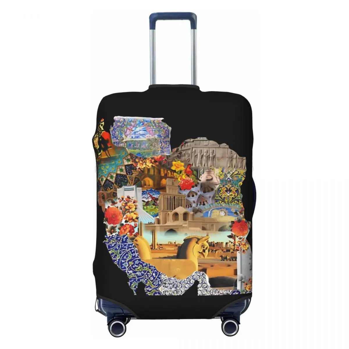 

Map Of Persian Empire Iran Map Suitcase Cover Practical Business Protection Luggage Accesories Flight