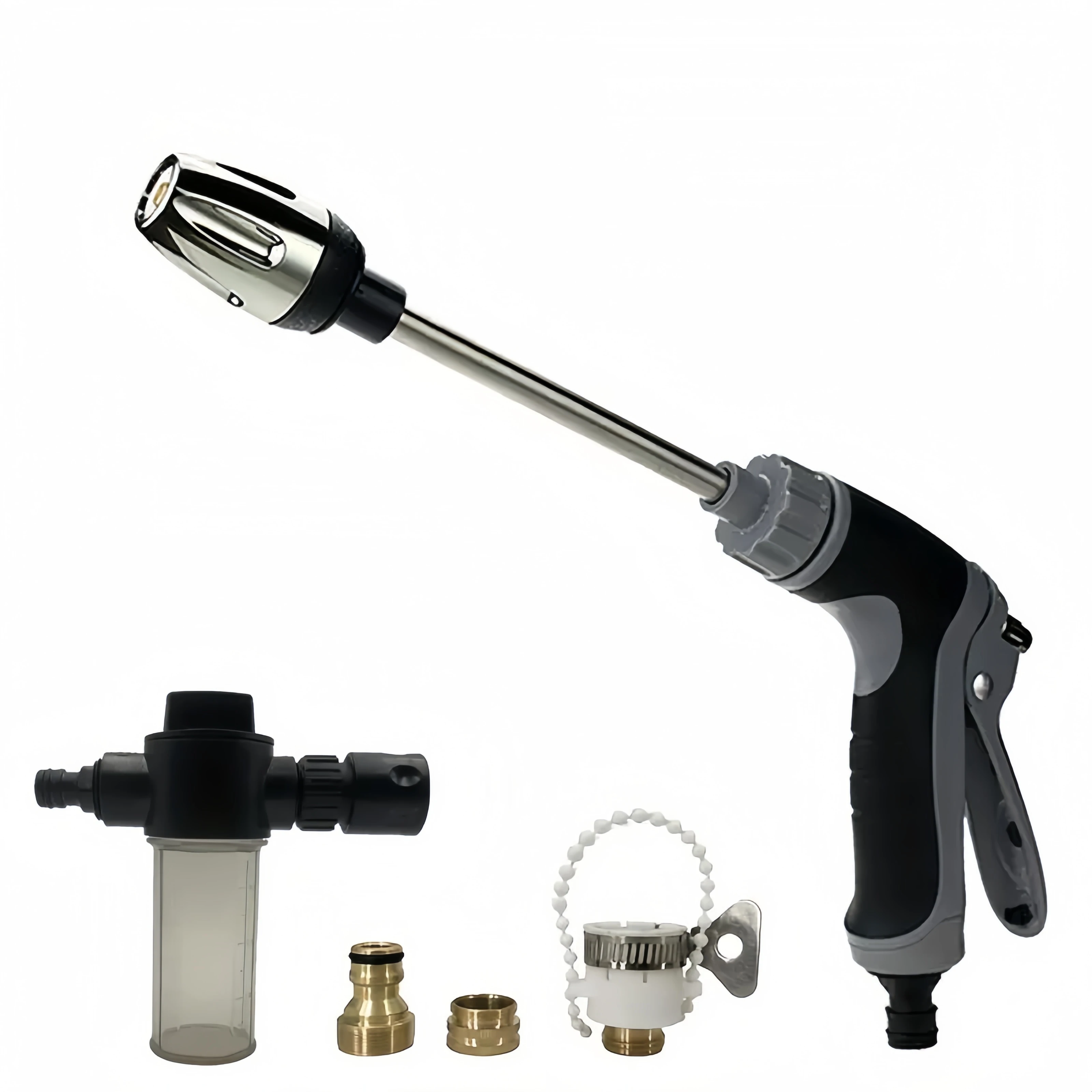 Upgrade Your Garden with This High-Pressure Pistol Spray Nozzle for Car Washing Plant Watering and More