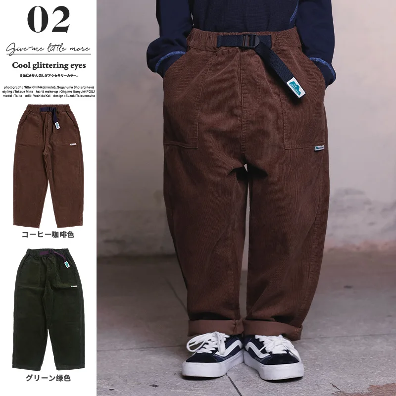

Children's Clothes 2025 Winter Fashion Teenager Boys Corduroy Pant Loose Thicken Warm Kids Baby Boy Trouser Junior Boy Pant