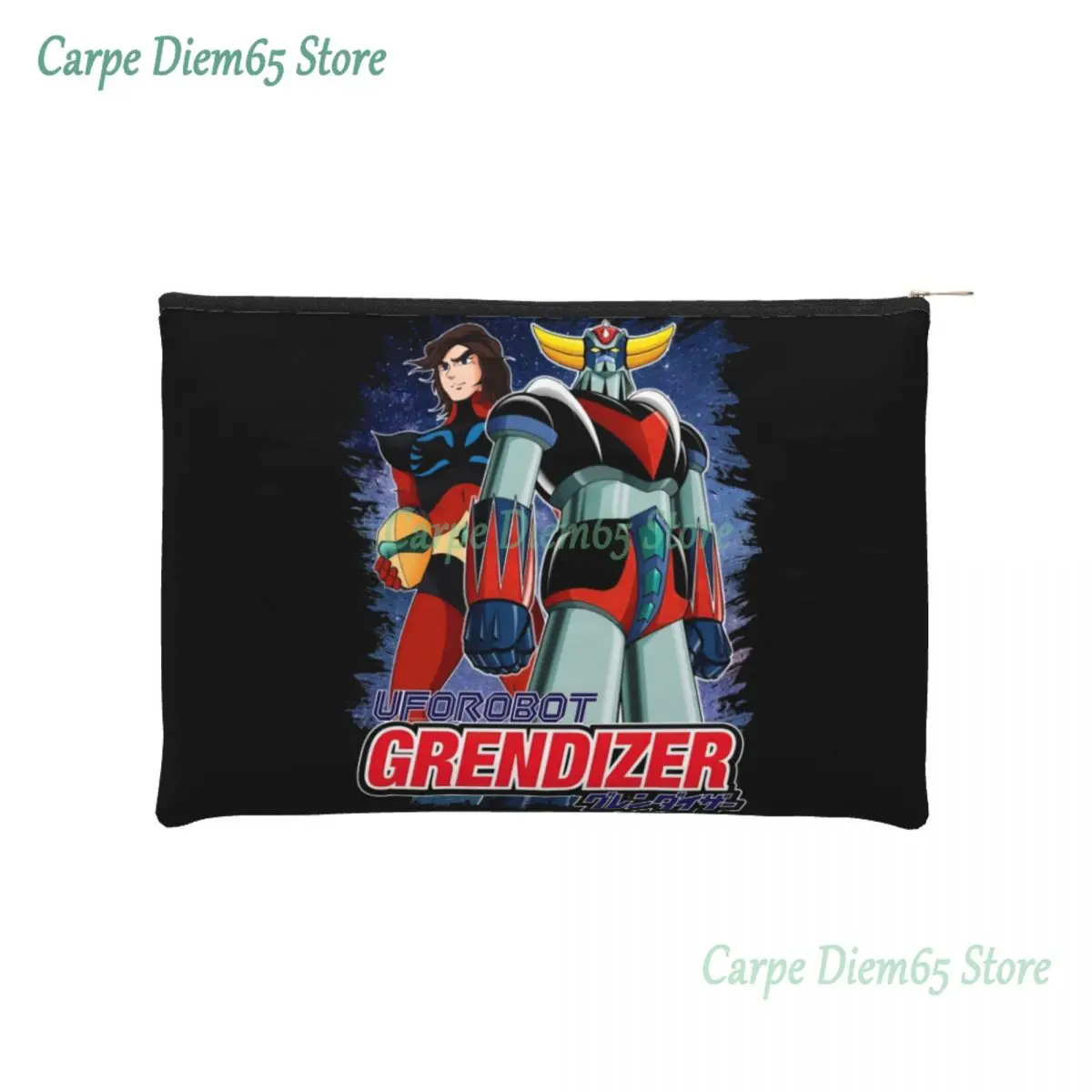 

Custom Goldorak Grendizer Actarus Travel Cosmetic Bag UFO Robot Goldrake Makeup Toiletry Organizer Lady Beauty Storage Dopp Kit