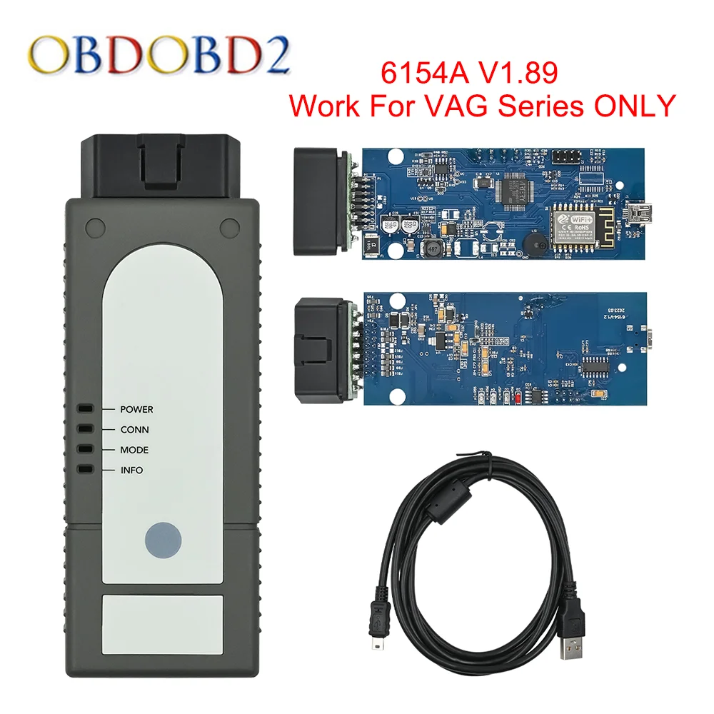 Best Quality OKI 6154A 1.8.9 WIFI USB 6154  Work For V Group OBD2 Car Diagnostic Tool Till 2021 For Win7/10